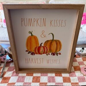 💥SALE! Rae Dunn ‘Pumpkin Kisses & Harvest Wishes’ Sign